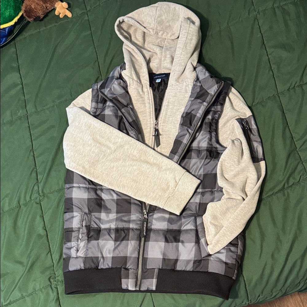 Andy & Evan Gray Hooded Jacket
